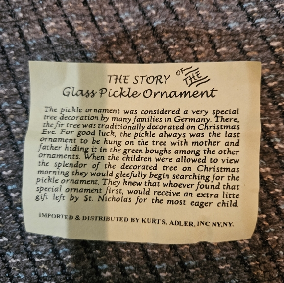 Pickle Ornament by Kurt Adler - Picture 6 of 11